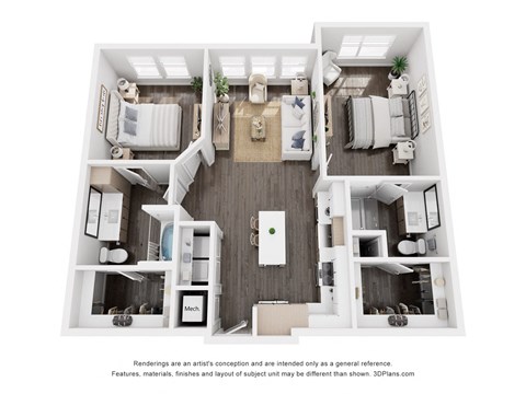 a 1 bedroom floorplan is shown with a bathroom and a living room